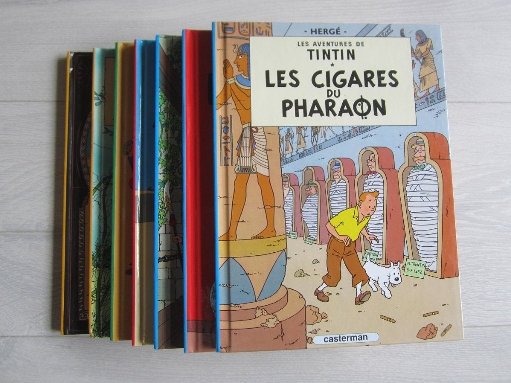 Tintin - série complète de 7 albums en petit format, Livres, BD, Enlèvement ou Envoi, Série complète ou Série, Comme neuf, Hergé