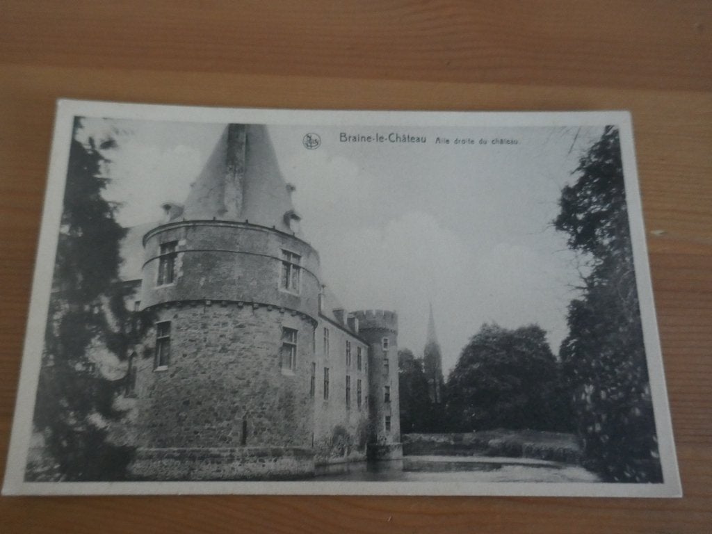 braine-le-château aile droite du château, Envoi, Non affranchie, Brabant Wallon