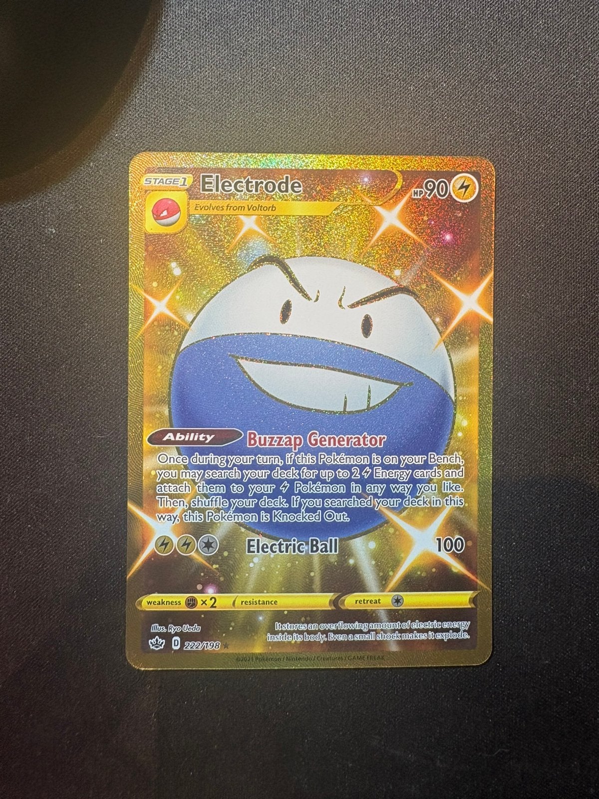 Electrode 222/198 Pokémon kaart, Enlèvement, Comme neuf