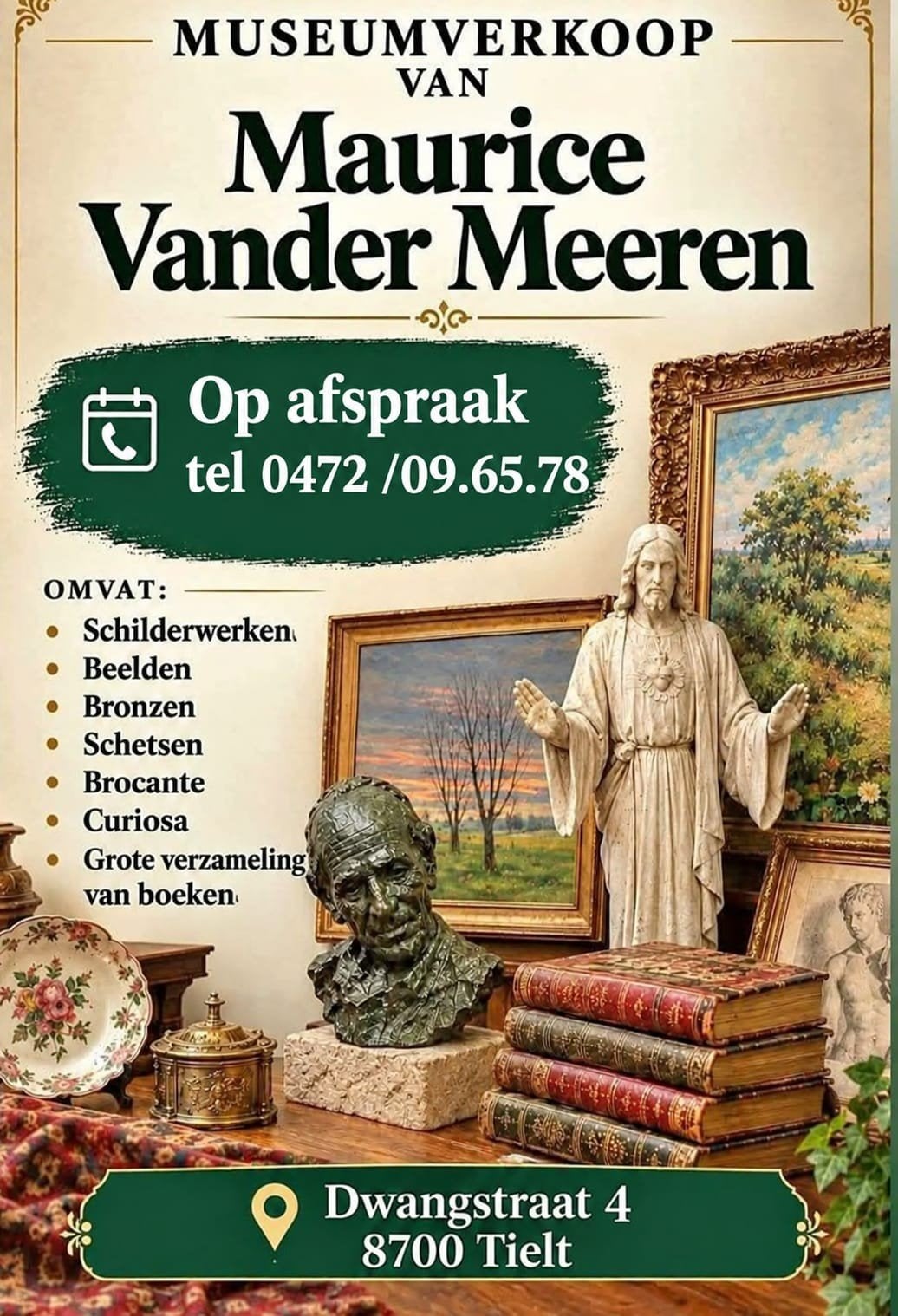 Museum verkoop Maurice Vander Meeren, Enlèvement