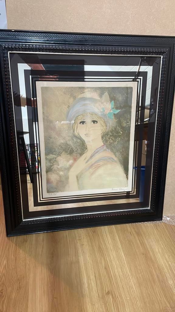 Litho van Bernard Charoy, ingekaderd, Ophalen