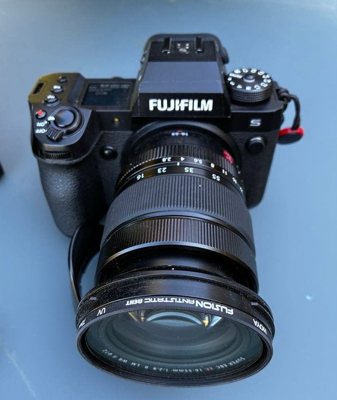 Fujifilm X-H2S + Fujinon 16-55mm f2.8 Mark II (18k clicks!), Audio, Tv en Foto, Ophalen of Verzenden, Zo goed als nieuw, Accu