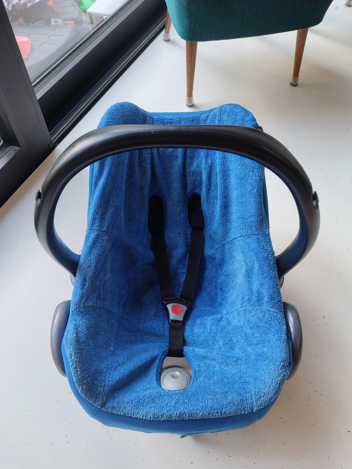 Maxi Cosi + verkleinkussen + blauwe hoes, Enlèvement