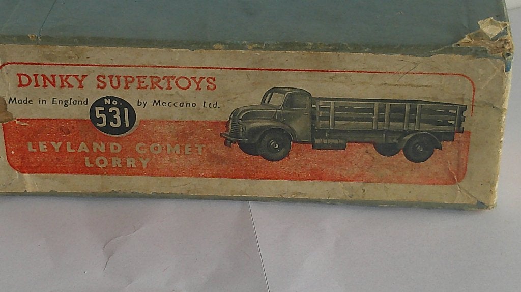 161) Dinky Toys 531 Leyland Comet Vrachtwagen, Ophalen of Verzenden, Gebruikt, Bus of Vrachtwagen, Dinky Toys