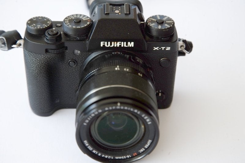 Fujifilm XT-2 avec Fujinon 18-55 et accessoires, Enlèvement ou Envoi, Utilisé, Accessoires, Zoom