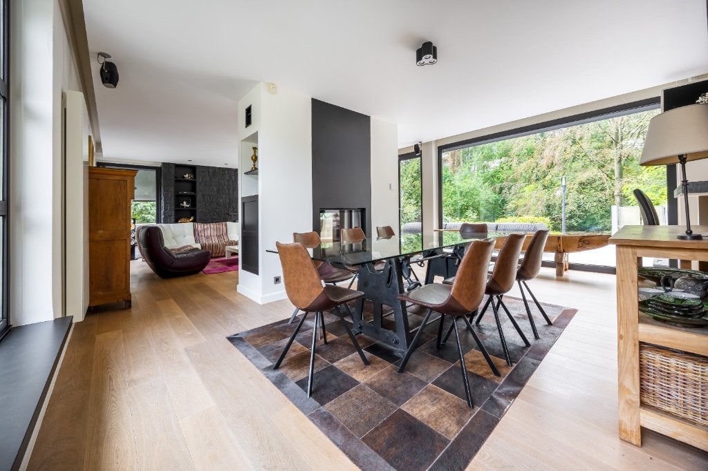Elegante industriële eetkamertafel, Huis en Inrichting, Ophalen, 200 cm of meer, 50 tot 100 cm, Zo goed als nieuw