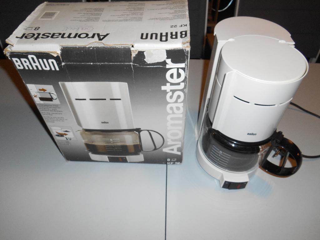 Koffiezet Braun wit, Ophalen, Gebruikt, Koffiemachine, Gemalen koffie