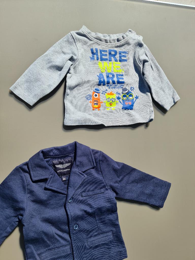 grijze pull, trui Blue Seven 3-6m/62cm, Kinderen en Baby's, Babykleding | Maat 62, Ophalen, Zo goed als nieuw
