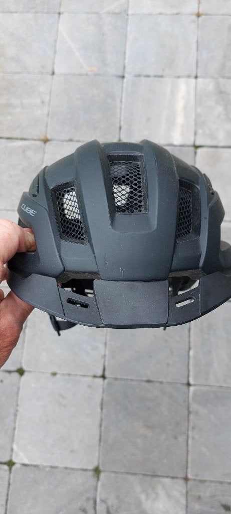 Casque velo Cube Noir, Enlèvement, M
