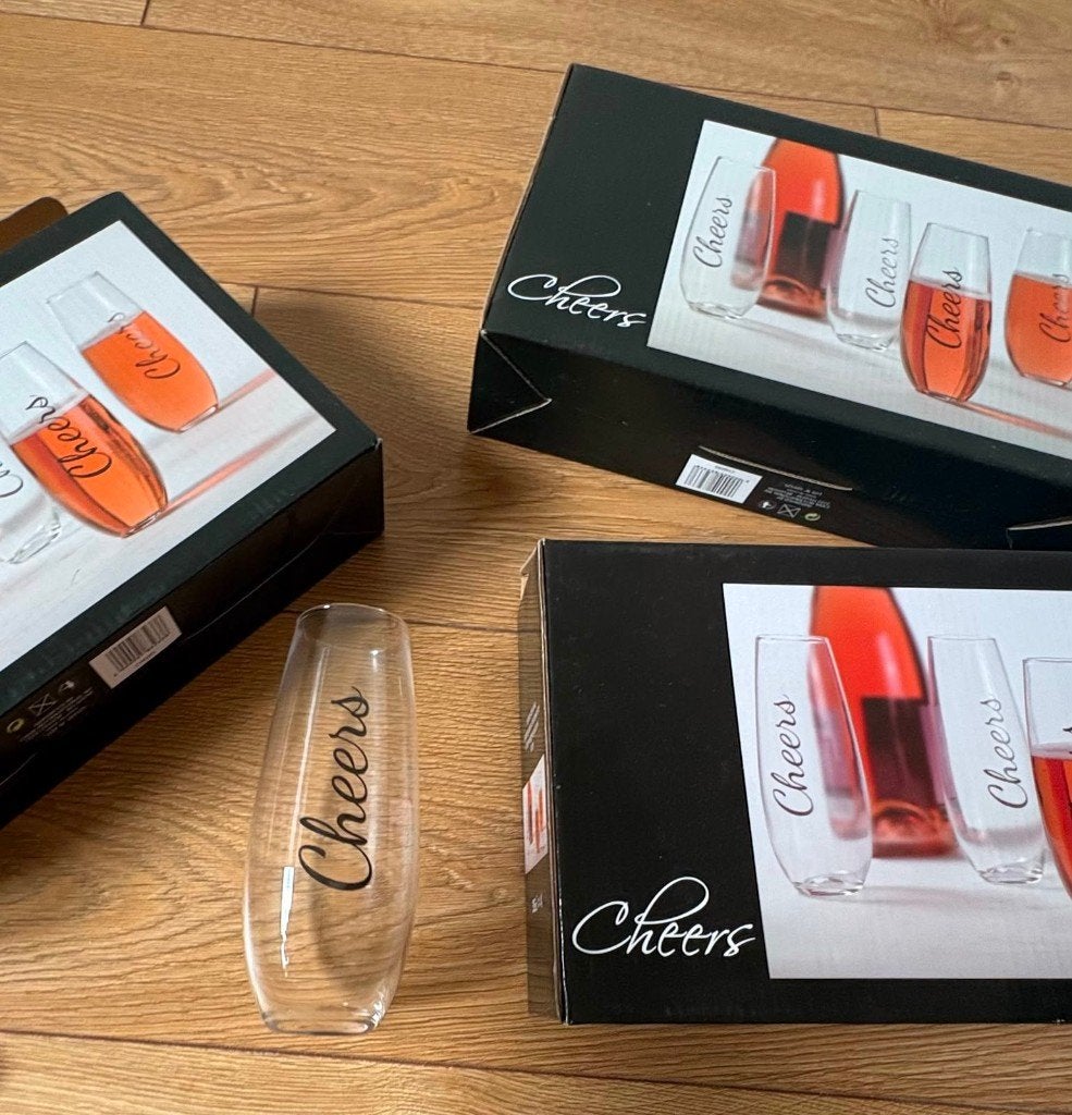 Nieuw: 12x Steelloze champagneglazen / aperitiefglazen, Ophalen, Nieuw, Overige typen
