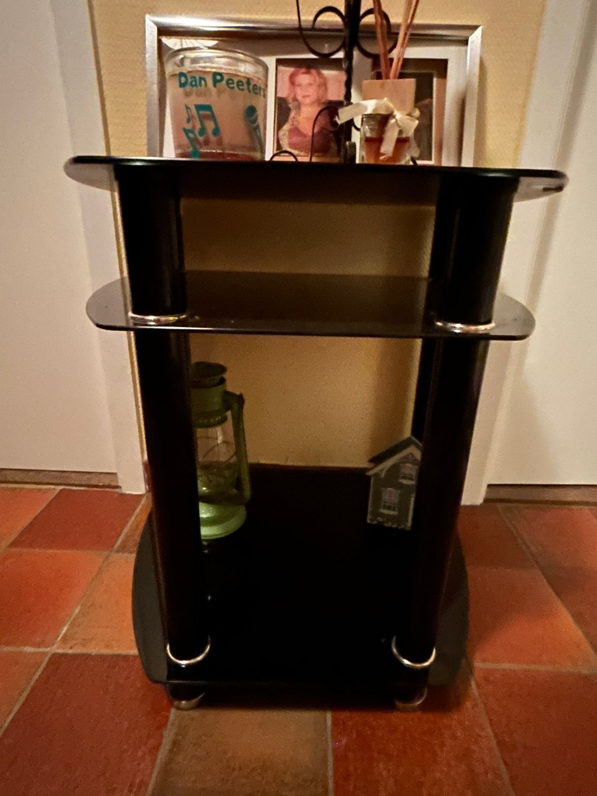 Bureau  en verre ou table  de deco ou .., Maison & Meubles, Tables | Dessertes, Enlèvement, Utilisé, Verre