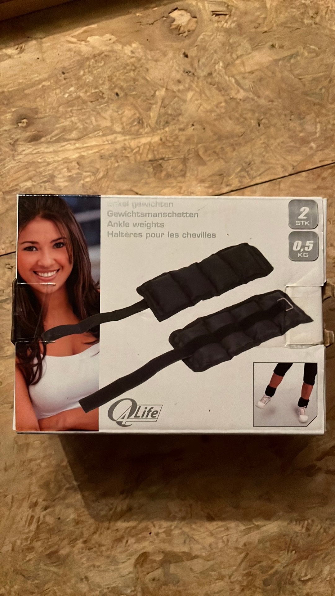 Enkelgewichten 2x0,5kg, Sport en Fitness, Ophalen, Zo goed als nieuw