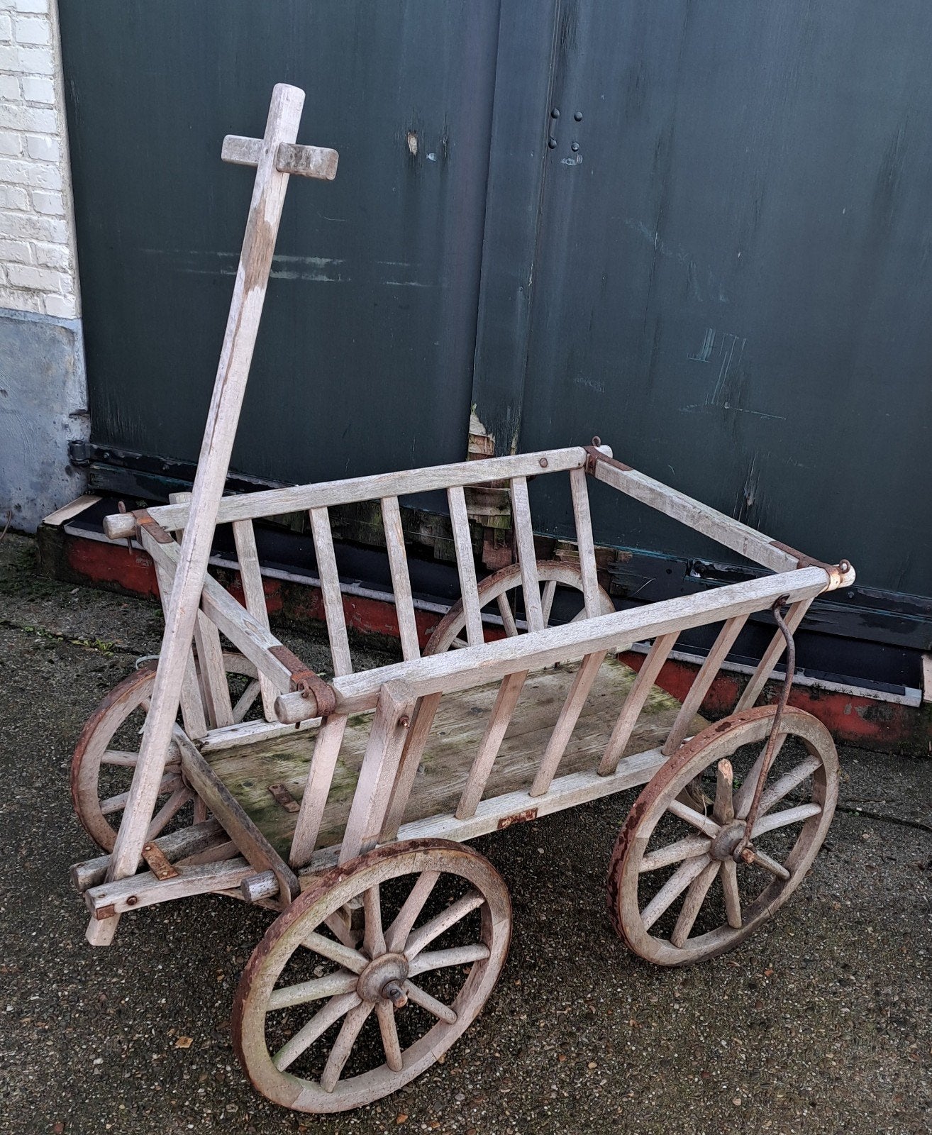 kar karren antieke bolderkar decoratie, Antiek en Kunst, Ophalen