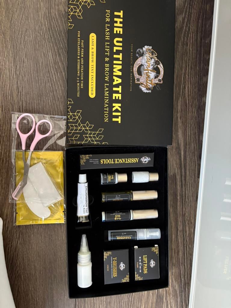 Complete lash & brow kit – professioneel pakket, Ophalen of Verzenden, Zo goed als nieuw, Accessoires