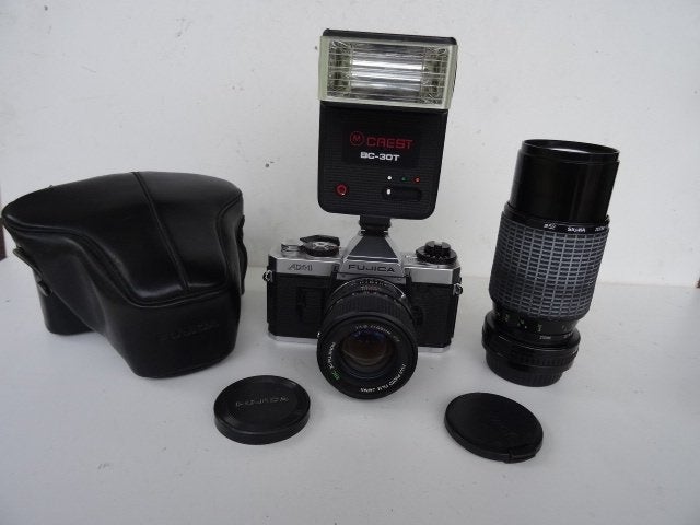 FUJICA AX-1 camera — obj. Fujinon 1,6/55mm + zoom +, Ophalen of Verzenden