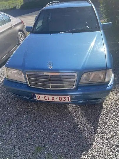 Mercedes C220 Diesel, Auto's, Achterwielaandrijving, Beige, Parkeersensor, Blauw