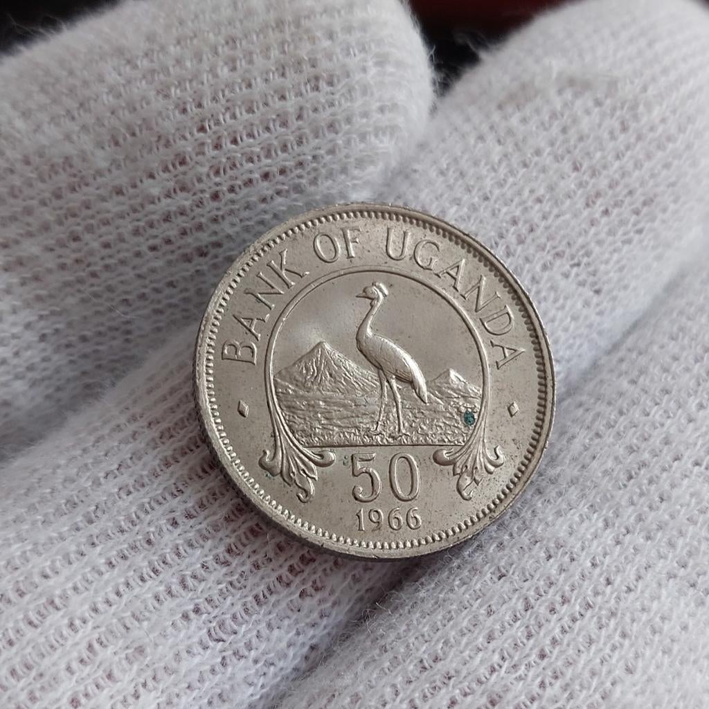 Piece de monnaie / Ouganda / 50 Cents / 1966 / SPL, Enlèvement ou Envoi, Monnaie en vrac