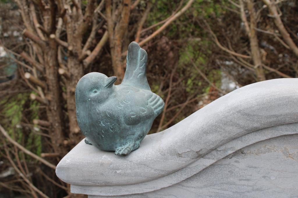 un oiseau murale en bronze patiné vert, xxl ., Enlèvement ou Envoi, Neuf