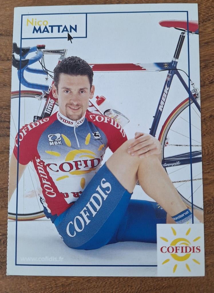Wielerkaart Nico Mattan 2000, Ophalen of Verzenden, Zo goed als nieuw, Diverse auteurs, Lopen en Fietsen