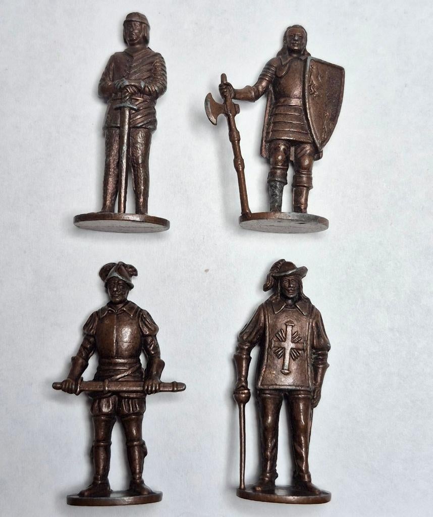 Metalen complete serie Soldaten 14.-16.Jahrhundert Brüniert, Ophalen of Verzenden, Gebruikt, Overige typen