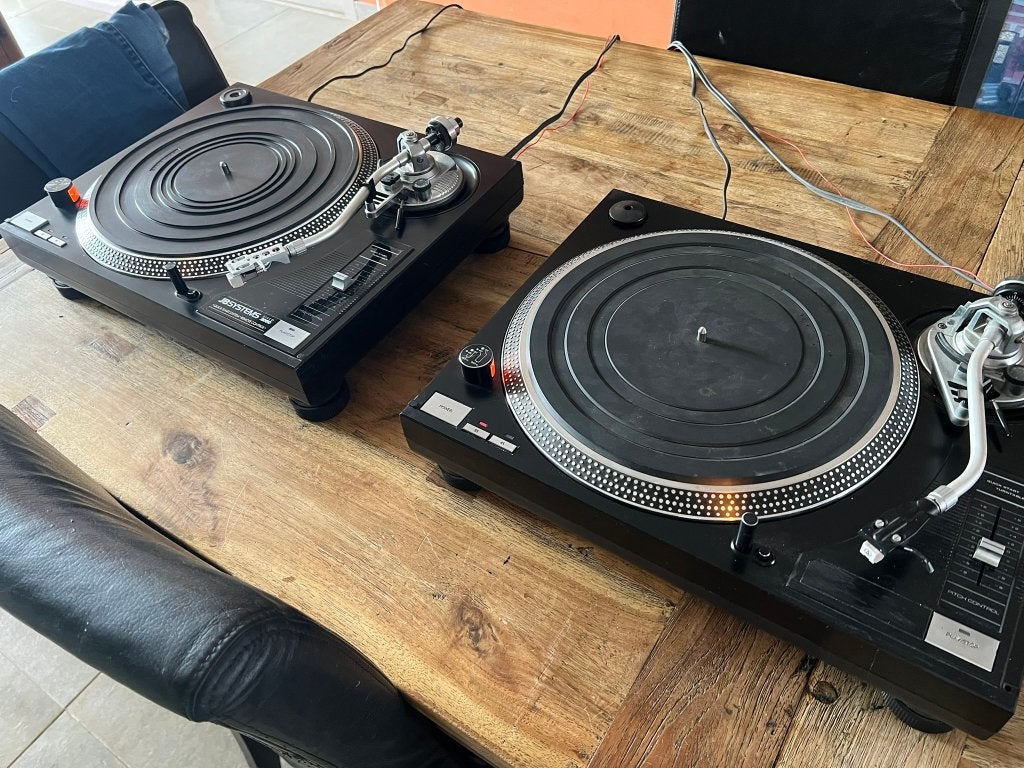 2 x JBSystem platenspelers met nieuwe naalden, Gebruikt, Pitch-regelaar, Platenspeler, Ophalen