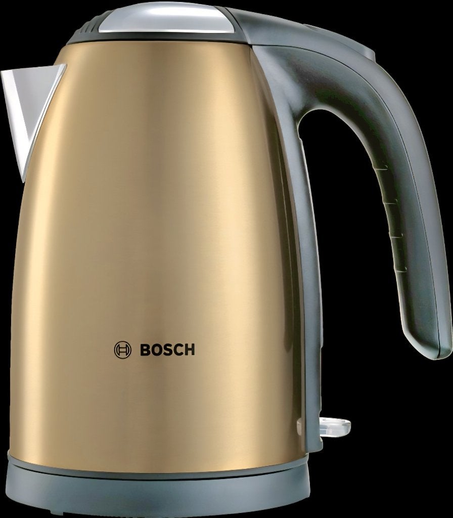 Bouilloire électrique dorée - Gouden elektrische waterkoker, Elektronische apparatuur, 1 tot 2 liter, Ophalen, Zo goed als nieuw
