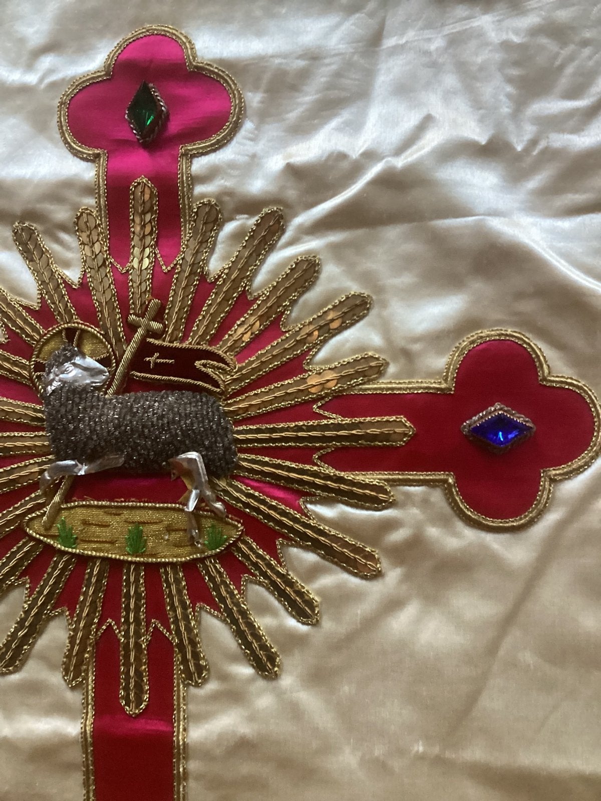 Prachtige Prosessie Vaandel ., Collections, Religion, Enlèvement, Comme neuf