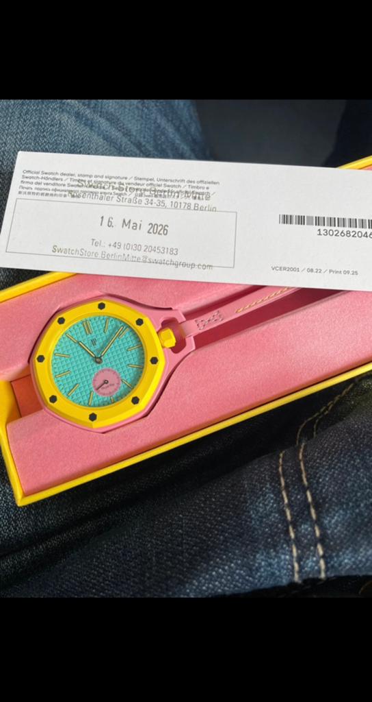 AP x Swatch Horloge, Enlèvement ou Envoi, Comme neuf, Swatch