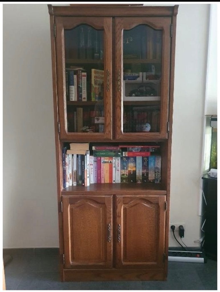 2 x bibliothèque, 25 à 50 cm, Utilisé, 50 à 100 cm, Chêne