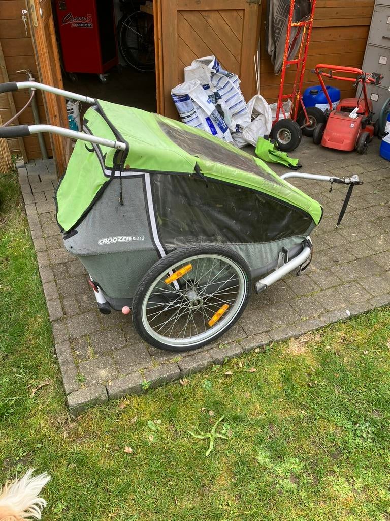 Fietskar voor 2 kinderen, Ophalen, Gebruikt