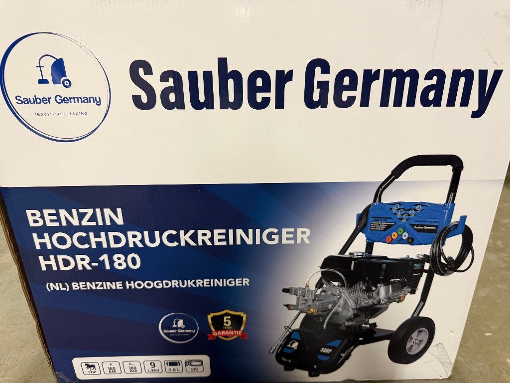Sauber Hogedrukreiniger HDR180, Jardin & Terrasse, Nettoyeurs haute pression, Enlèvement ou Envoi, Neuf, Essence