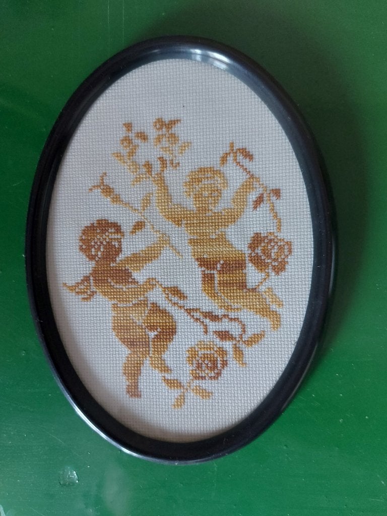 Klein decoratief handwerkje voor aan de muur, Hobby & Loisirs créatifs, Enlèvement, Comme neuf, Broderies à la main, Autres types