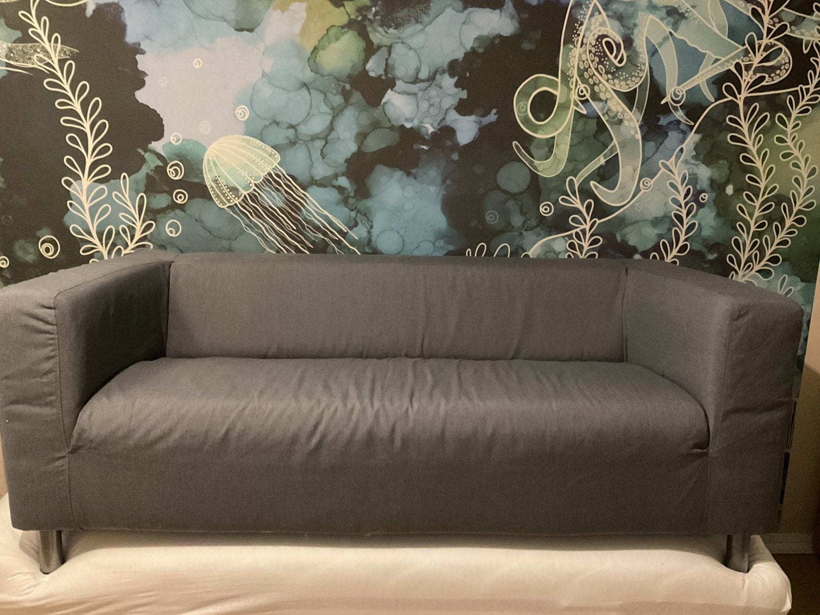 Canapé Ikea Klippan gris tempête, nouvelle housse, Maison & Meubles, Canapés | Salons, 75 à 100 cm, Comme neuf, Enlèvement, Tissus