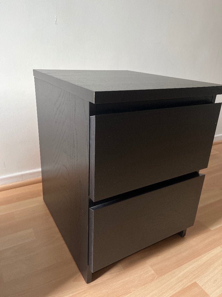 Table de chevet Malm IKEA, Maison & Meubles, Moins de 55 cm, Enlèvement, Utilisé, Moins de 45 cm