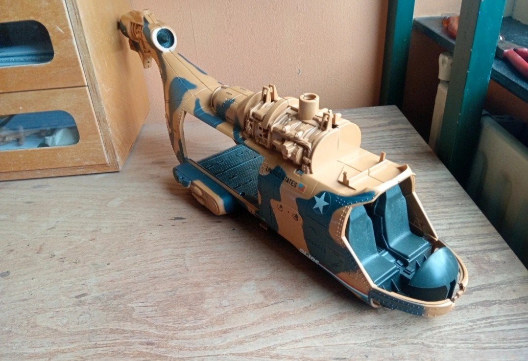 Gi joe gijoe tomahawk helicopter vintage body part, Verzenden, Gebruikt