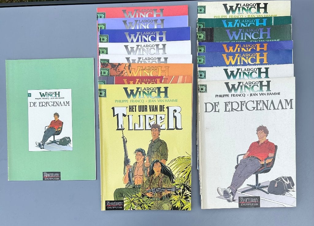 Largo Winch 1 t.e.m. 16 + speciale uitgave De Erfgenaam, Meerdere stripboeken, Ophalen of Verzenden, Gelezen