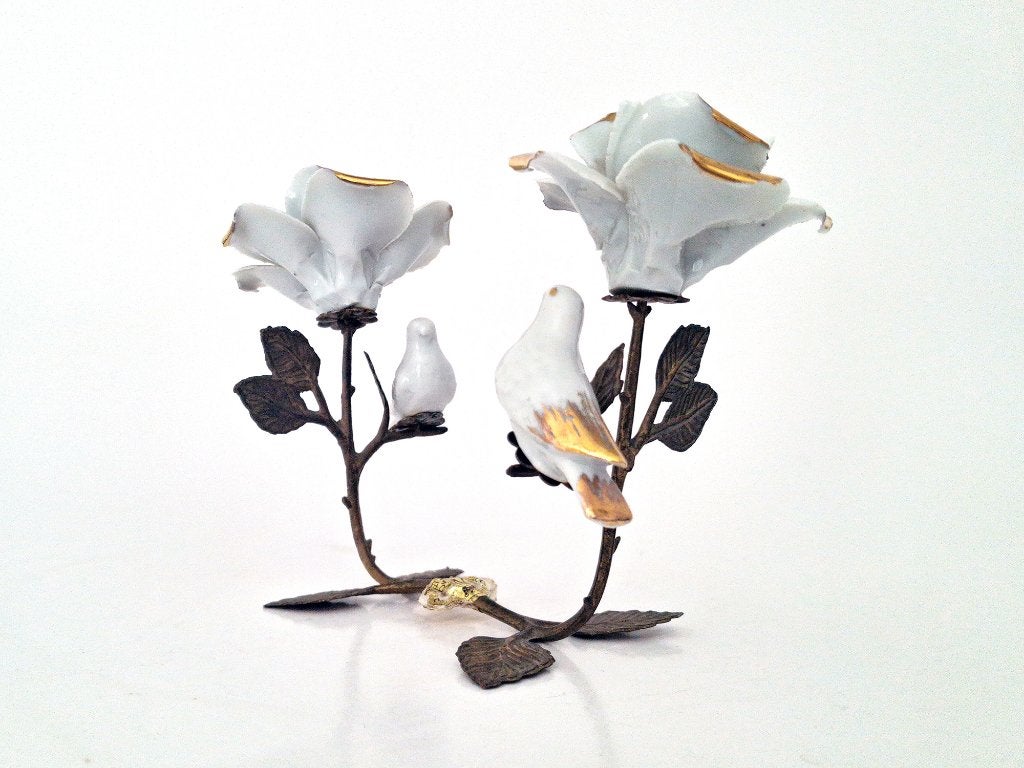 Ensemble de roses en porcelaine de Capodimonte, Enlèvement ou Envoi