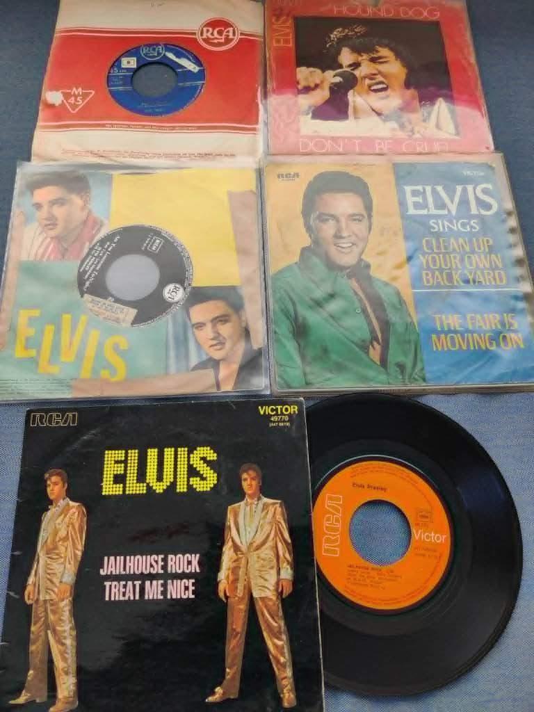 lot elvis (clean up, lonely tonight, hound dog, ready teddy, Cd's en Dvd's, Ophalen of Verzenden, Single