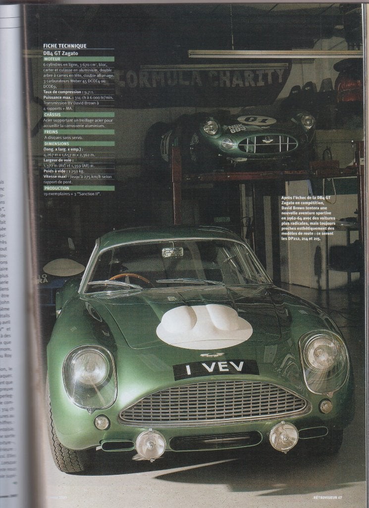 Aston Martin DB4 GT Zagato voiture de collection, Verzenden, Gelezen