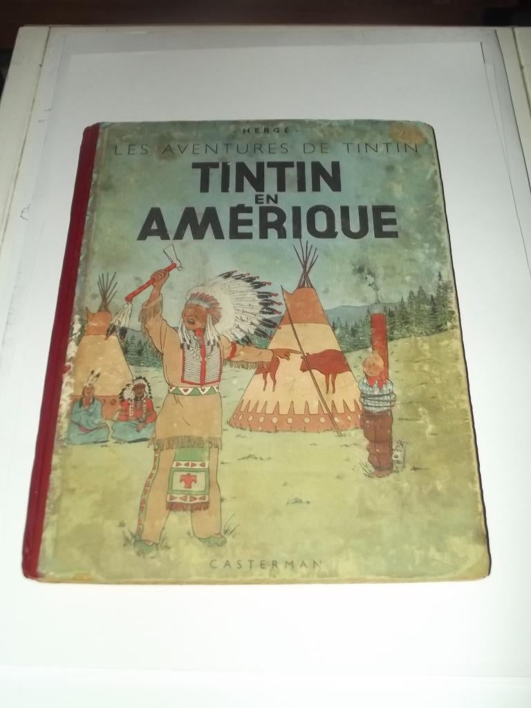 Tintin en Amérique B1, Livres, Une BD, Enlèvement ou Envoi, Utilisé, Hergé