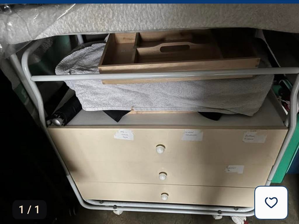 GRATIS Verzorgtafel met 3 schuiven, Ophalen, Gebruikt, Aankleedkussen