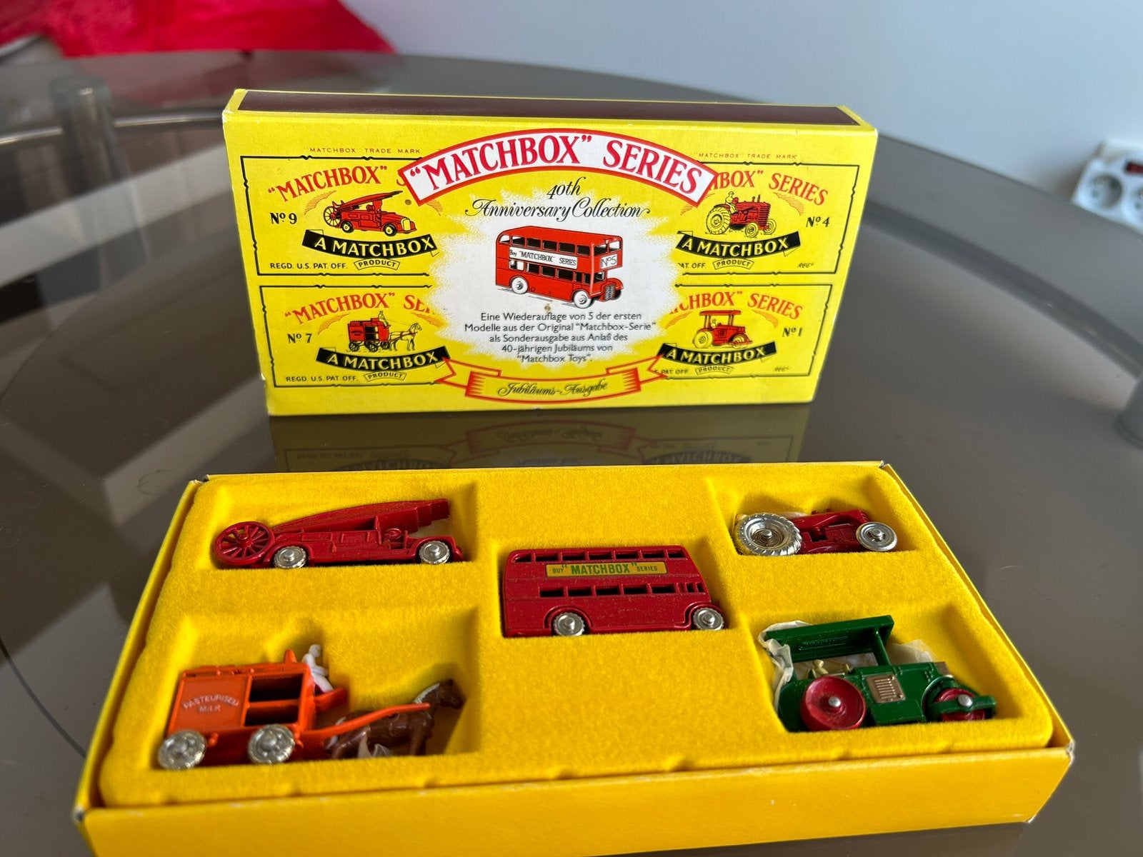 Coffret Matchbox Lesney 40e anniversaire, Collections, Rétro, Enlèvement ou Envoi