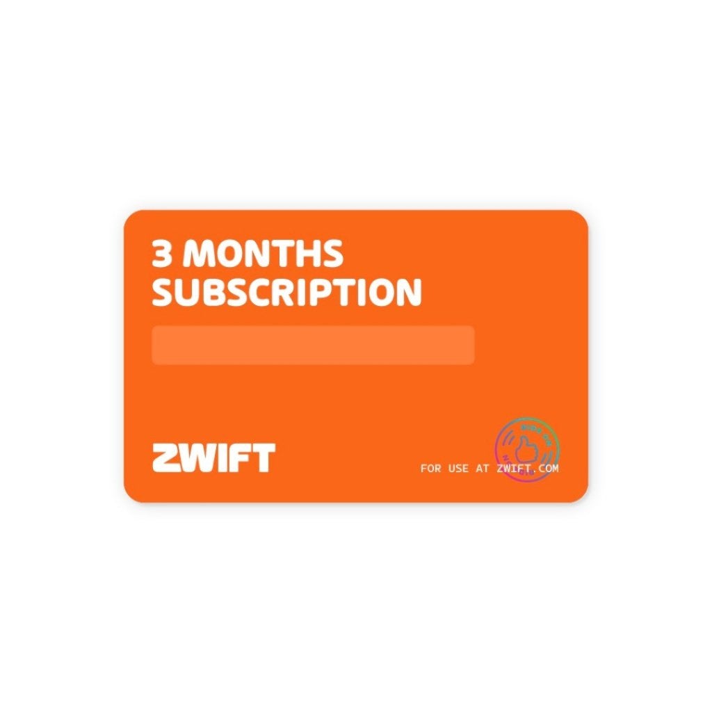 Zwift 3 maanden abonnement voucher - normaal 19,99 per maand, Eén persoon, Cadeaubon, Overige typen