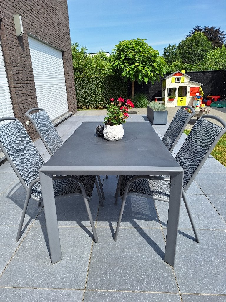 Set de jardin Gardini, Jardin & Terrasse, Chaise, Salons de jardin, Aluminium, Utilisé