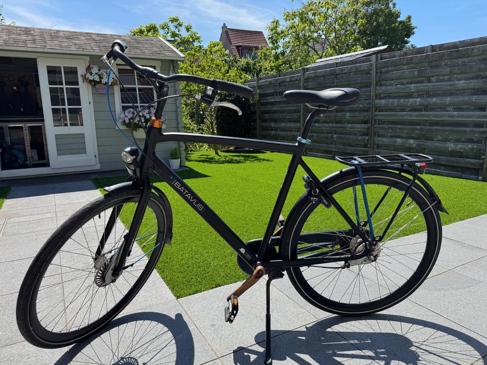 Zwart stadsfiets merk Batavus, Ophalen, Gebruikt, Versnellingen, Batavus