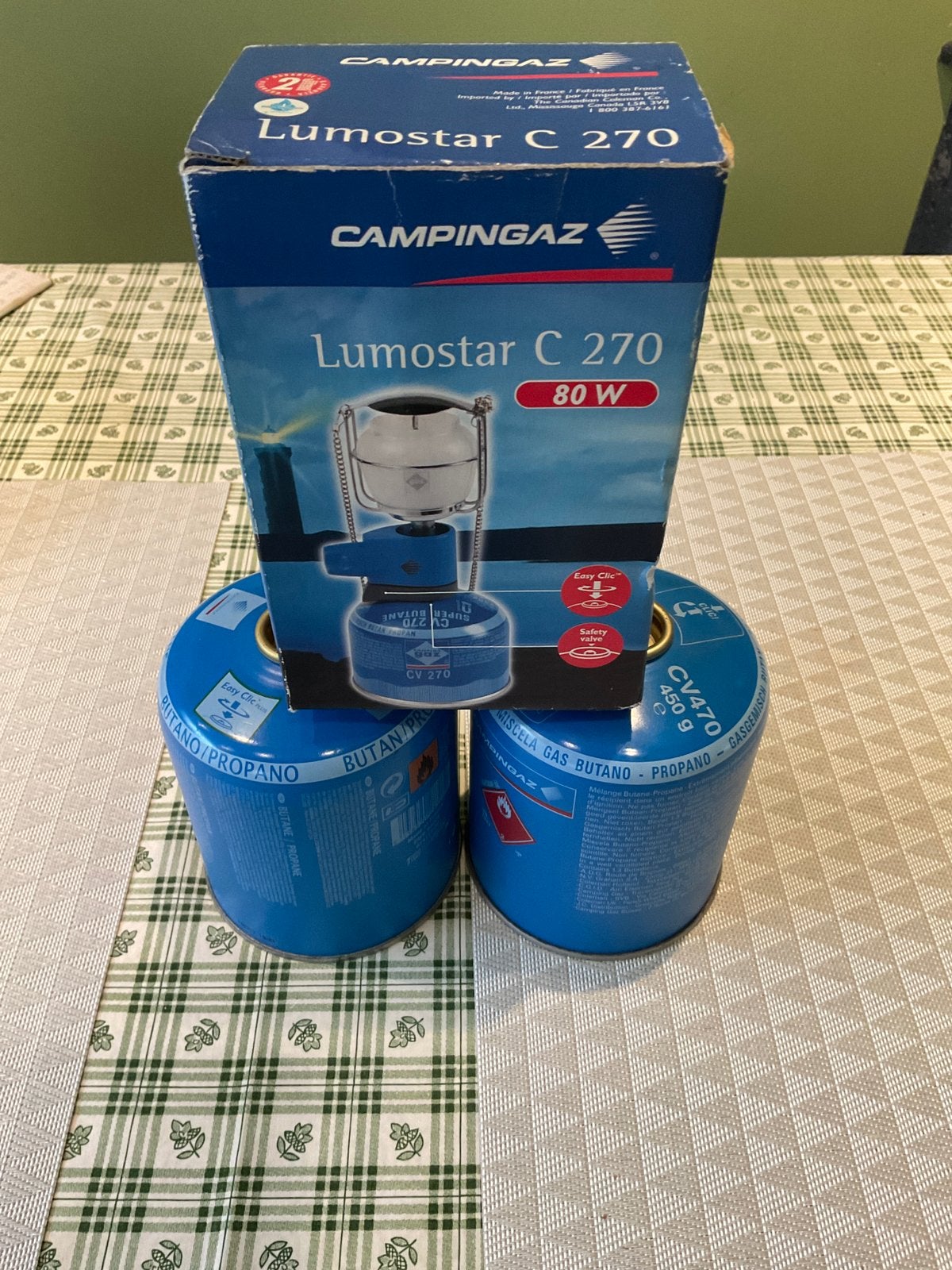 Campinggaz LUMOSTAR C270 plus gastanks CV 470, Ophalen of Verzenden
