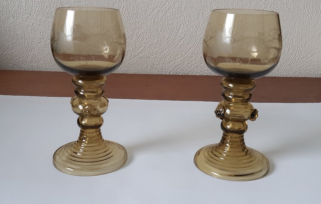 2 verres à vin blanc en cristal Römer, Enlèvement