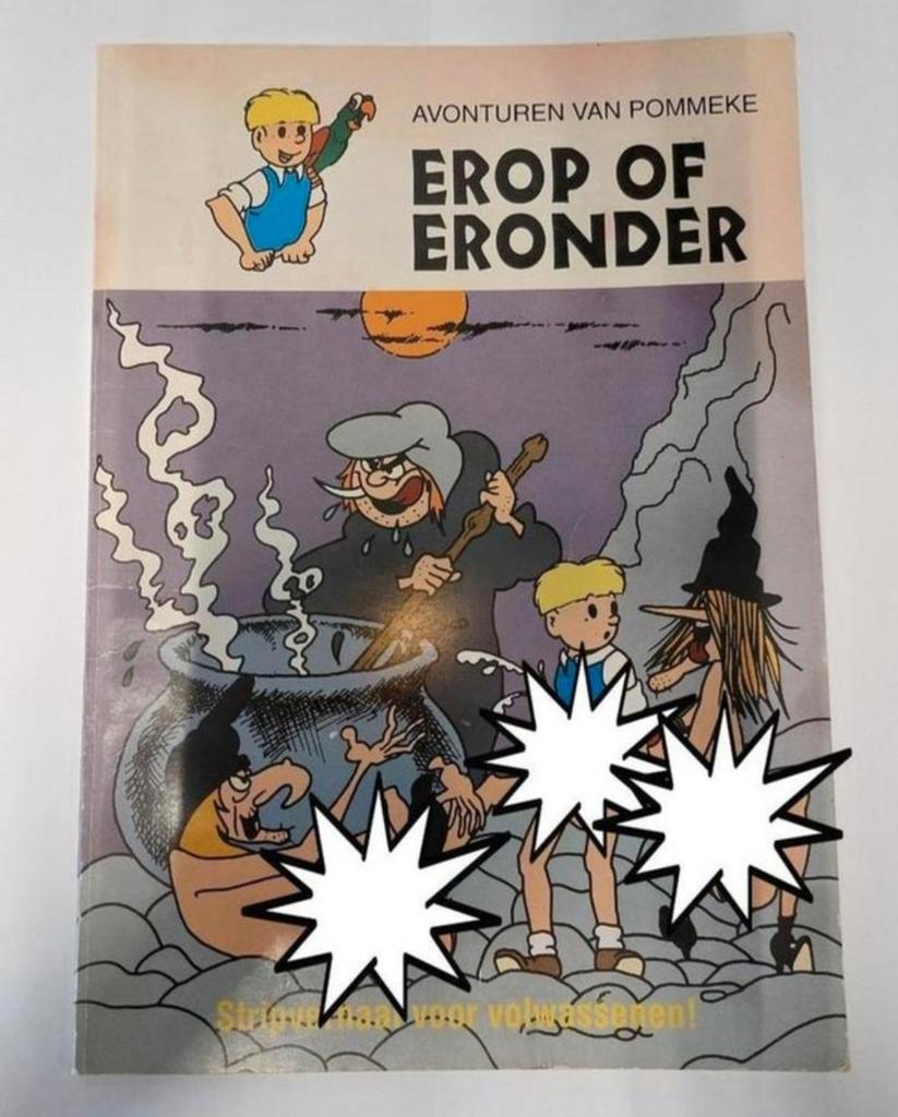 Erotisch Zeldzaam stripverhaal Pommeke Erop of Eronder, Boeken, Ophalen