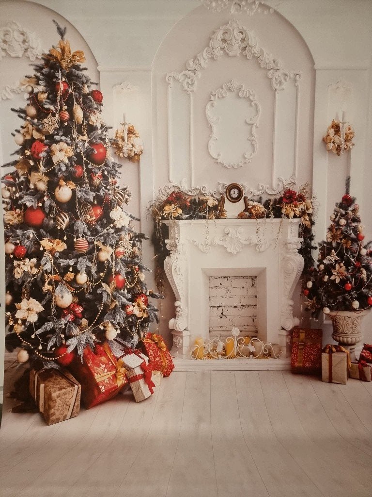 Foto achtergrond kerst vinyl, Audio, Tv en Foto, Ophalen, Zo goed als nieuw, Overige merken, Achtergrond