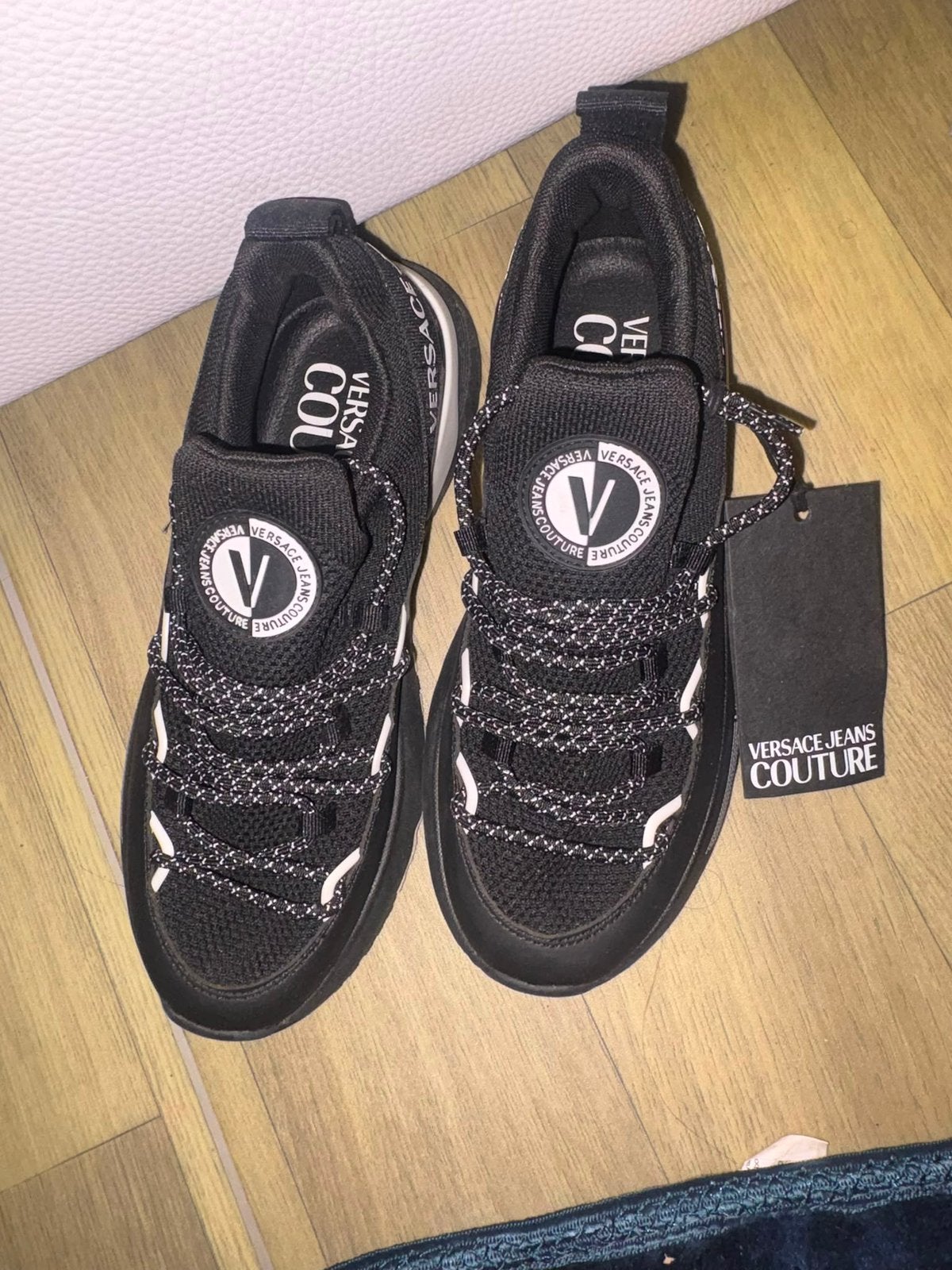 Versace Jeans Couture noires, Ophalen of Verzenden, Nieuw, Schoenen